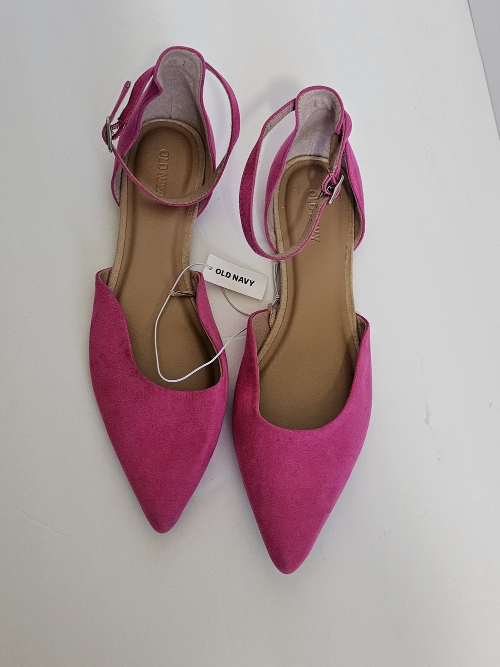 Old Navy Pink Pointed-Toe Ankle Strap Flats - Picture 4 of 5